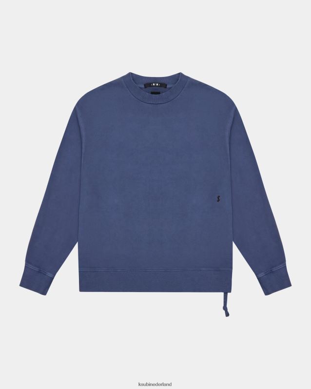 Ksubi mannelijk 4x4 biggie bemanning diep XT0TV468 kleding Diepblauw