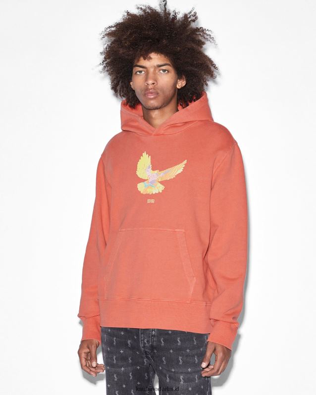 Ksubi mannelijk Flight Kash hoodie-fakkel XT0TV329 kleding oranje