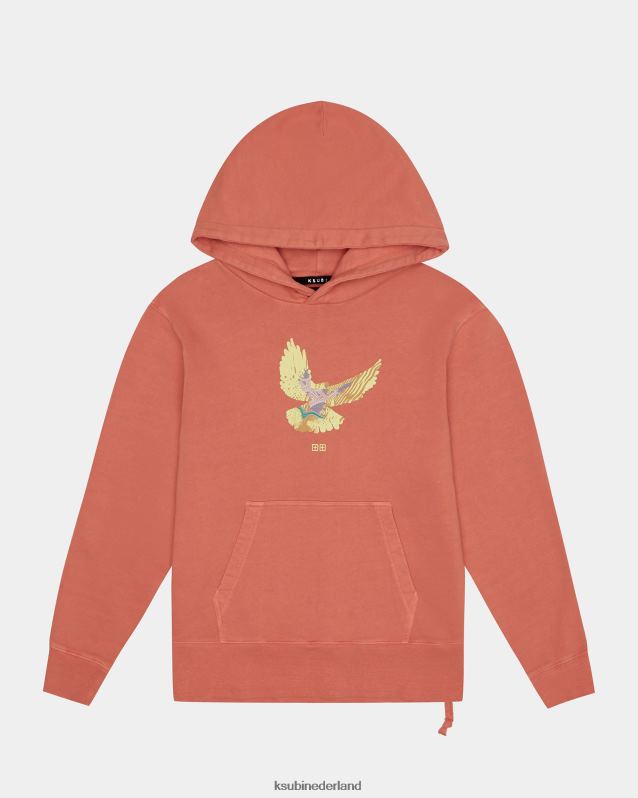 Ksubi mannelijk Flight Kash hoodie-fakkel XT0TV329 kleding oranje