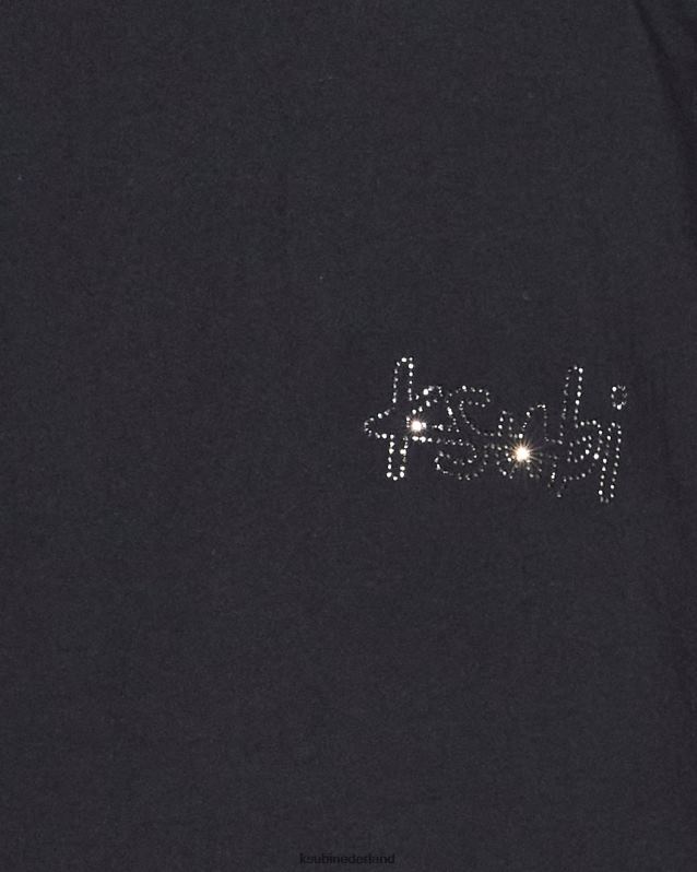 Ksubi mannelijk Kristallen bling biggie hoodie XT0TV355 kleding zwart
