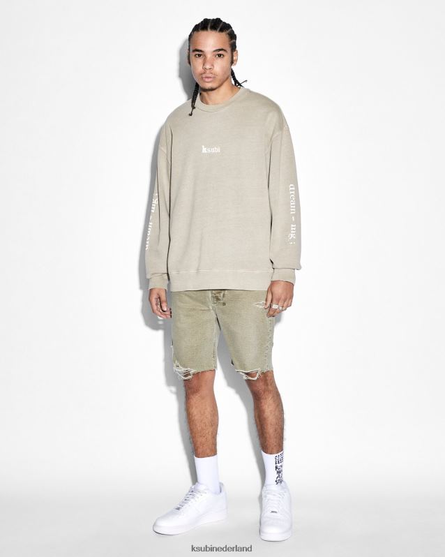 Ksubi mannelijk dromende grote bemanning XT0TV470 kleding binnenland