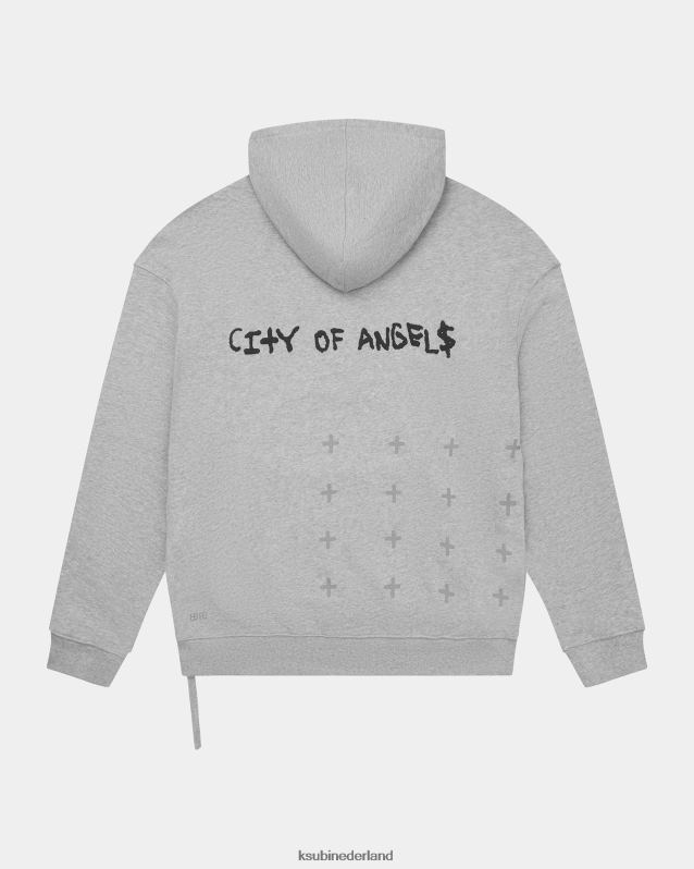 Ksubi mannelijk la 4x4 grote hoodie XT0TV515 kleding grijs