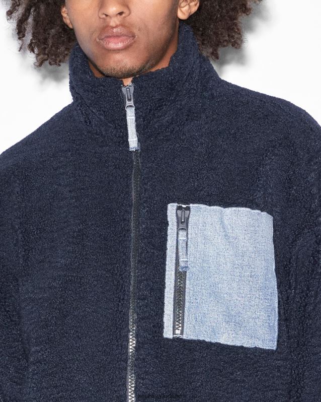Ksubi mannelijk Icebreaker rits door punk marineblauw XT0TV456 kleding marine