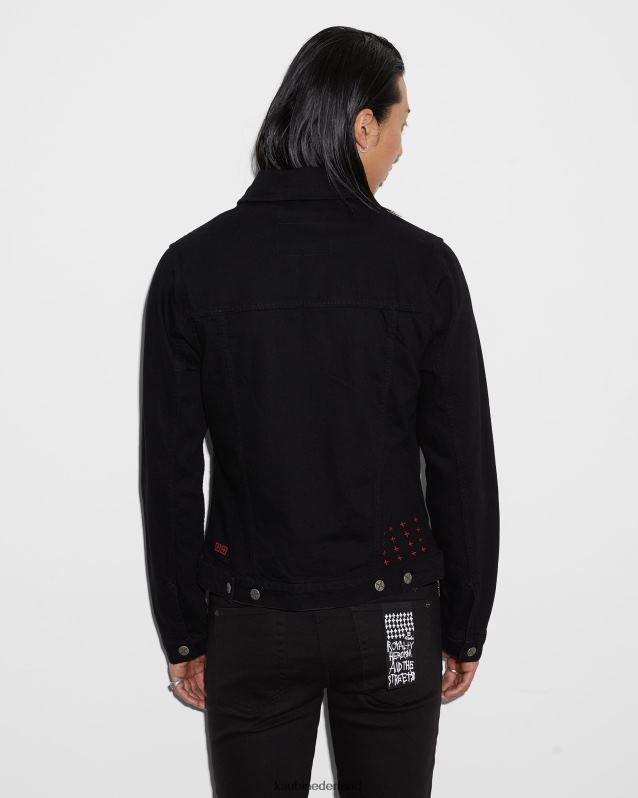 Ksubi mannelijk klassiek jasje XT0TV429 kleding zwart