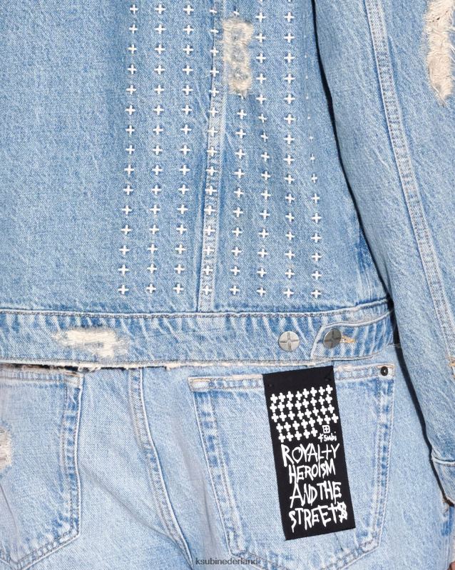 Ksubi mannelijk klassieke jas Heritage-reparatie XT0TV424 kleding blauw