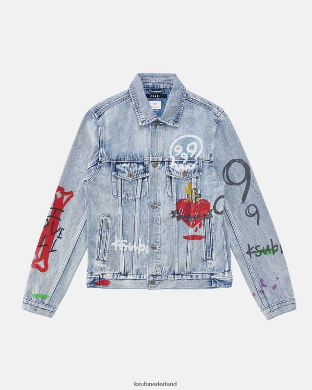 Ksubi mannelijk klassieke jas sapreis XT0TV190 kleding blauw