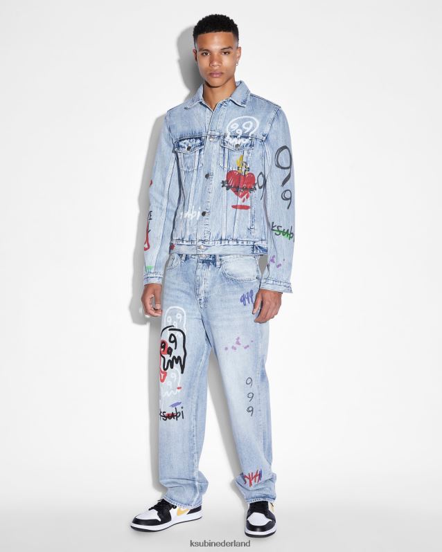 Ksubi mannelijk klassieke jas sapreis XT0TV190 kleding blauw