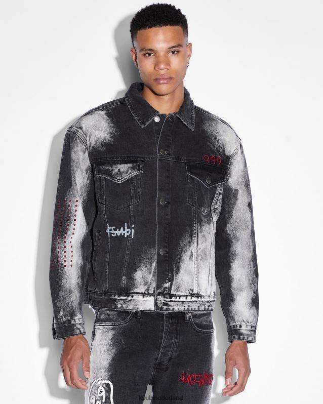 Ksubi mannelijk oh g jas XT0TV191 kleding zwart