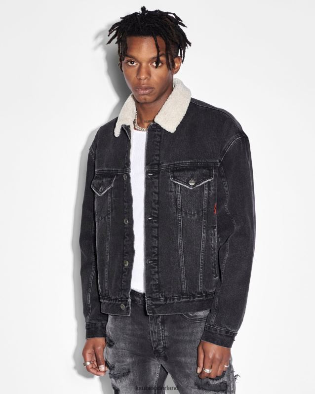 Ksubi mannelijk oh g jas XT0TV444 kleding zwart