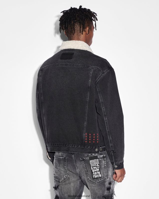 Ksubi mannelijk oh g jas XT0TV444 kleding zwart