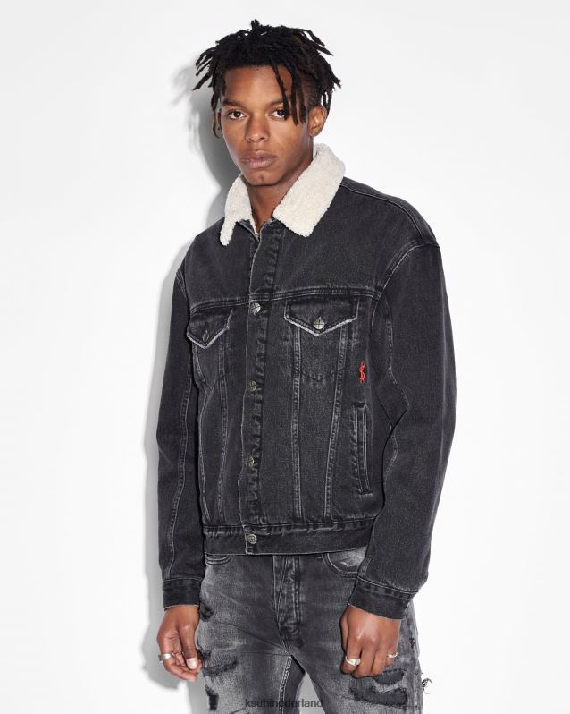 Ksubi mannelijk oh g jas XT0TV444 kleding zwart