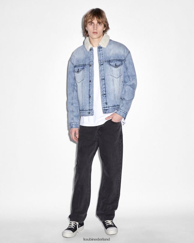 Ksubi mannelijk oh g jas sherpa midden XT0TV438 kleding midden blauw