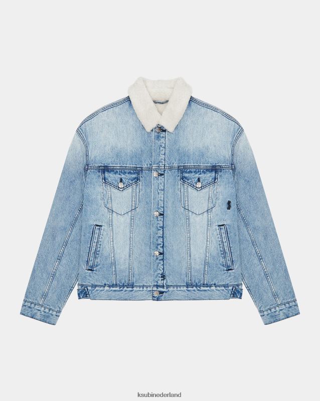 Ksubi mannelijk oh g jas sherpa midden XT0TV438 kleding midden blauw