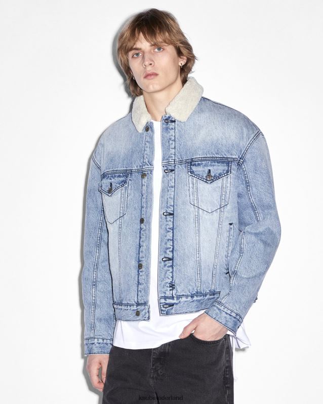 Ksubi mannelijk oh g jas sherpa midden XT0TV438 kleding midden blauw