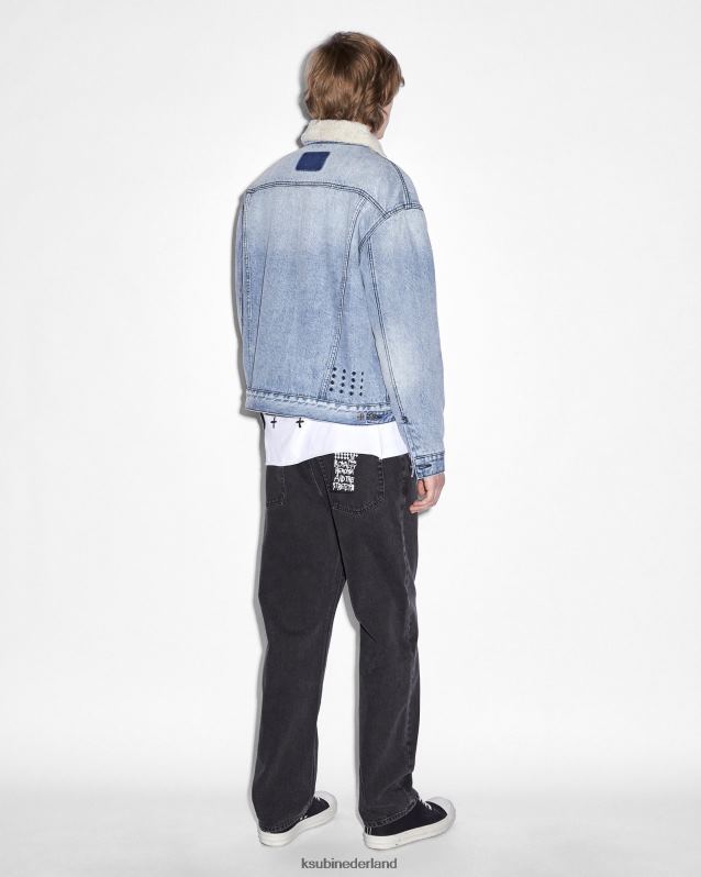 Ksubi mannelijk oh g jas sherpa midden XT0TV438 kleding midden blauw