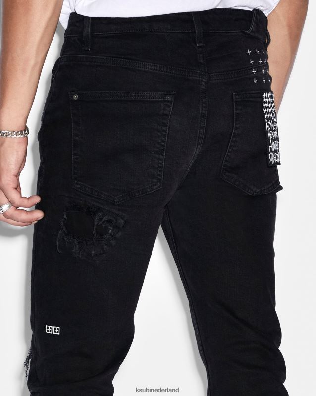 Ksubi mannelijk Chich-beenderen XT0TV339 kleding zwart