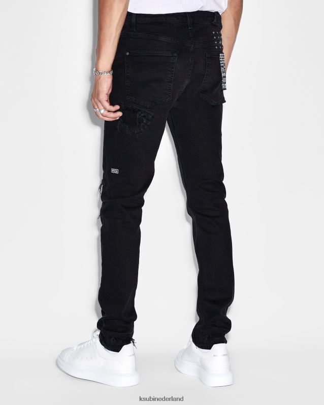 Ksubi mannelijk Chich-beenderen XT0TV339 kleding zwart
