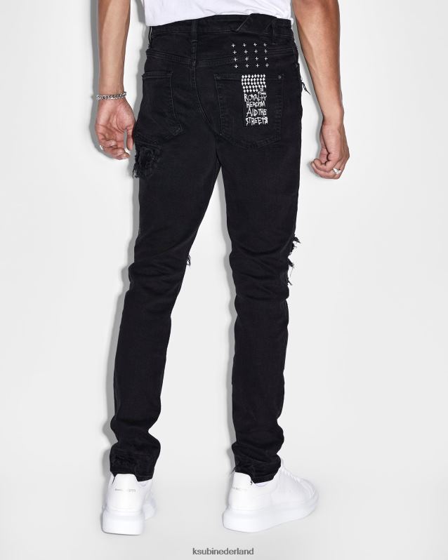 Ksubi mannelijk Chich-beenderen XT0TV339 kleding zwart