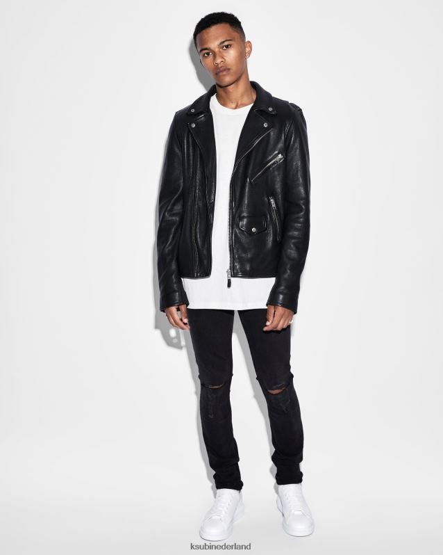 Ksubi mannelijk Chick Krow verpletterd XT0TV366 kleding zwart