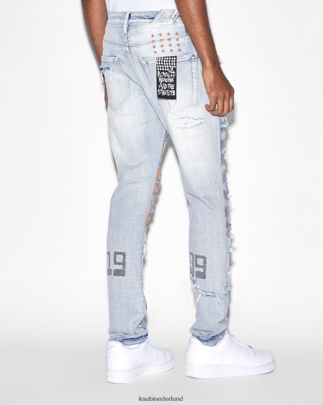 Ksubi mannelijk Chitch hardcore uitfaseren XT0TV399 kleding blauw