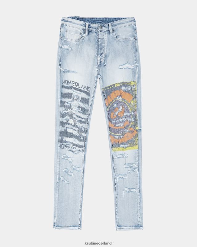 Ksubi mannelijk Chitch hardcore uitfaseren XT0TV399 kleding blauw