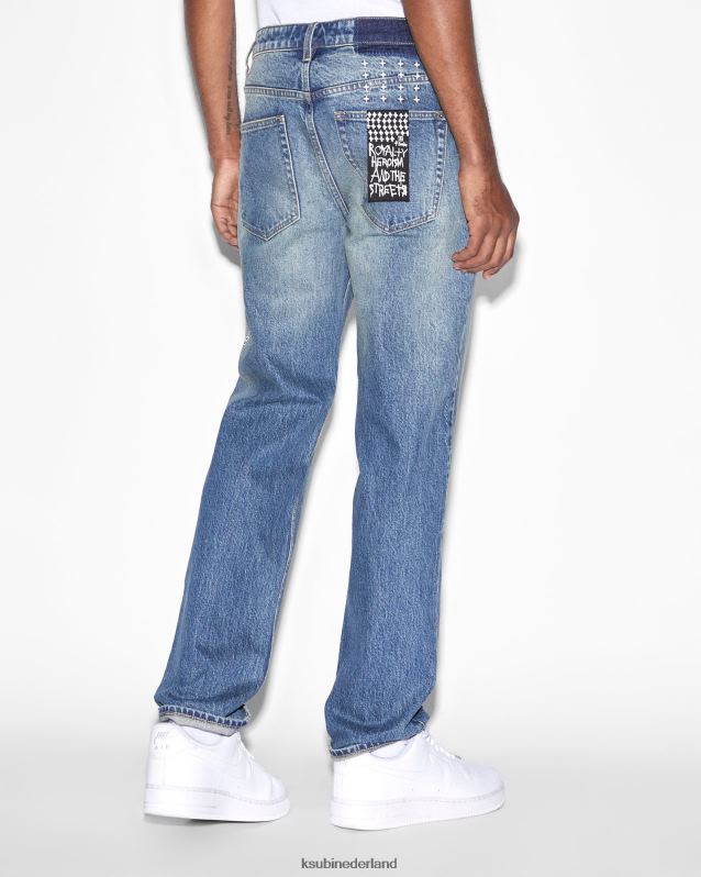 Ksubi mannelijk Hazlow-kroniek XT0TV388 kleding blauwe steen wassen