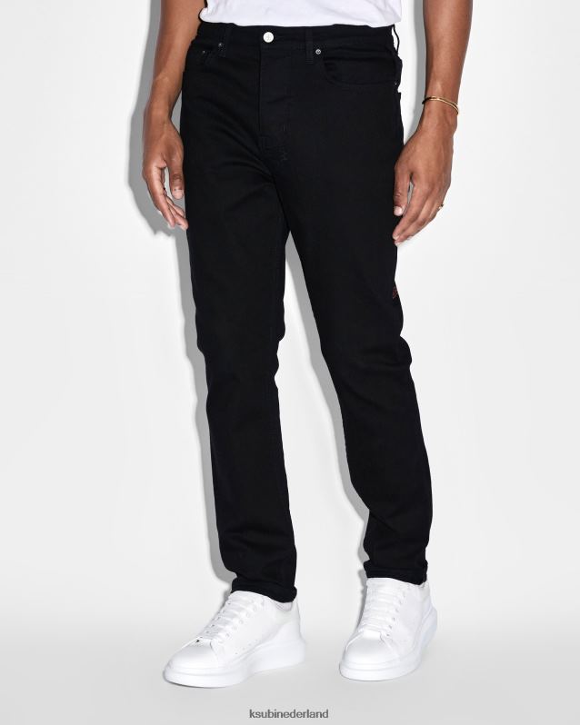 Ksubi mannelijk Wolfgang gelegd XT0TV363 kleding zwart