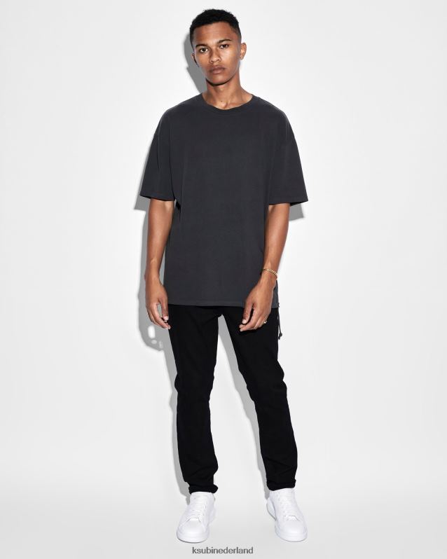 Ksubi mannelijk Wolfgang gelegd XT0TV363 kleding zwart