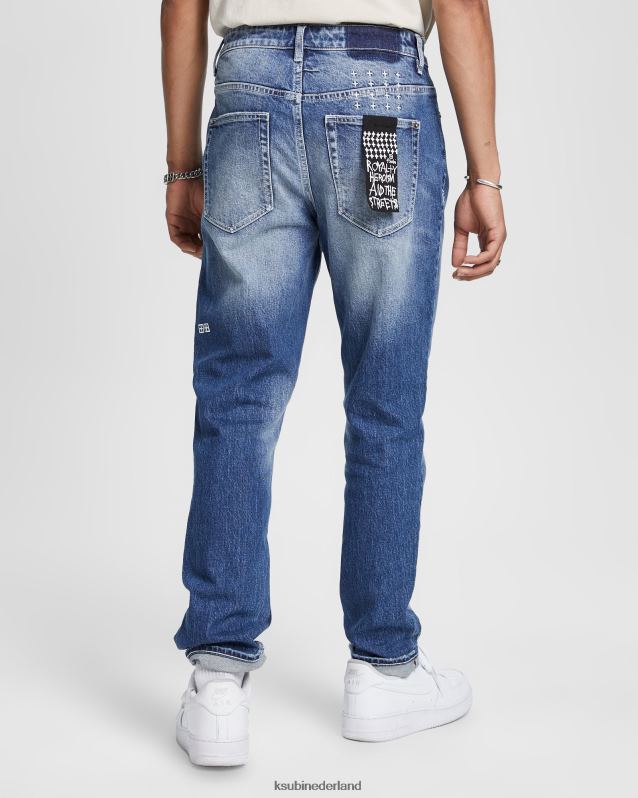 Ksubi mannelijk Wolfgang midden in de stad XT0TV498 kleding blauw