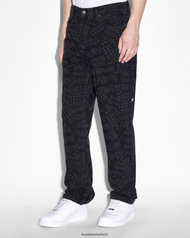 Ksubi mannelijk anti k XT0TV347 kleding zwart