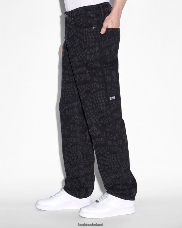Ksubi mannelijk anti k XT0TV347 kleding zwart