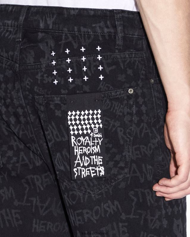 Ksubi mannelijk anti k XT0TV347 kleding zwart
