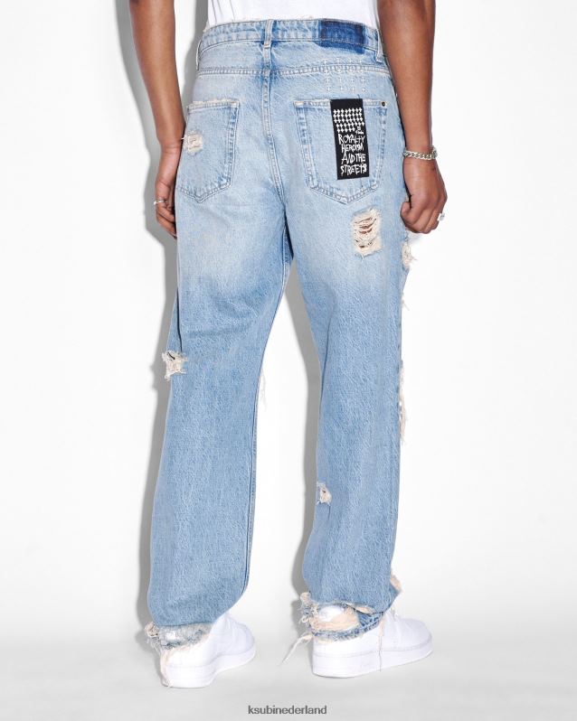 Ksubi mannelijk anti-k erfgoedreparatie XT0TV496 kleding blauw