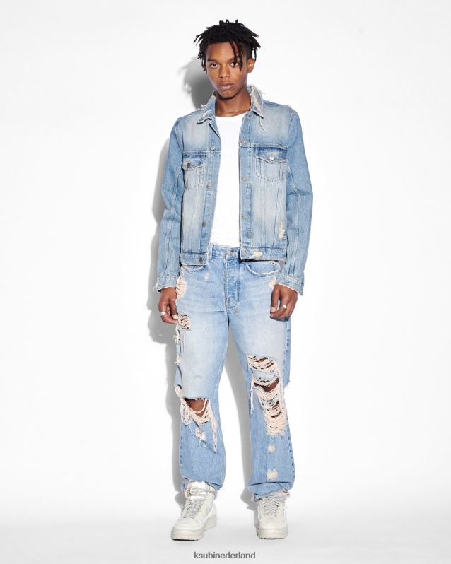 Ksubi mannelijk anti-k erfgoedreparatie XT0TV496 kleding blauw