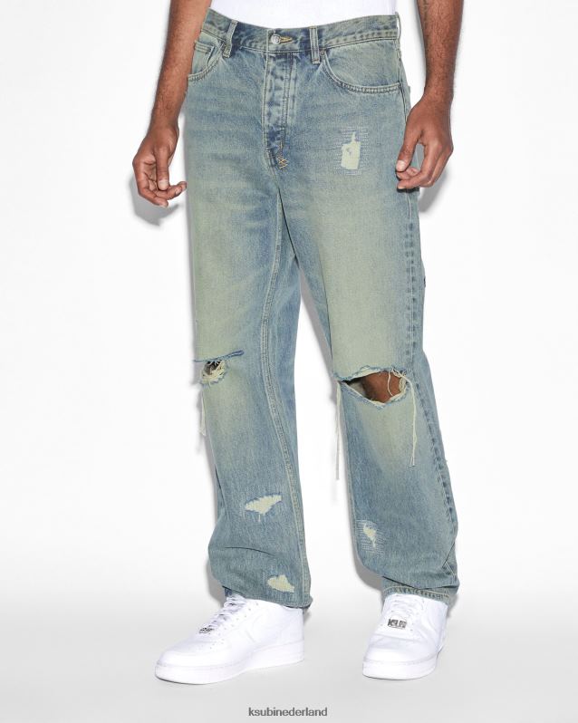 Ksubi mannelijk anti k gooi bak afval XT0TV310 kleding blauw
