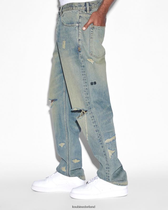 Ksubi mannelijk anti k gooi bak afval XT0TV310 kleding blauw