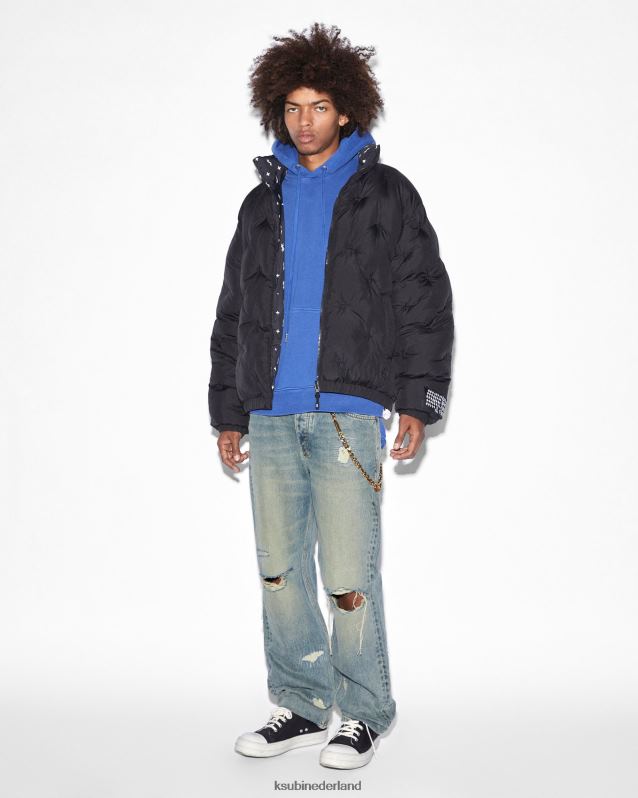Ksubi mannelijk anti k gooi bak afval XT0TV310 kleding blauw