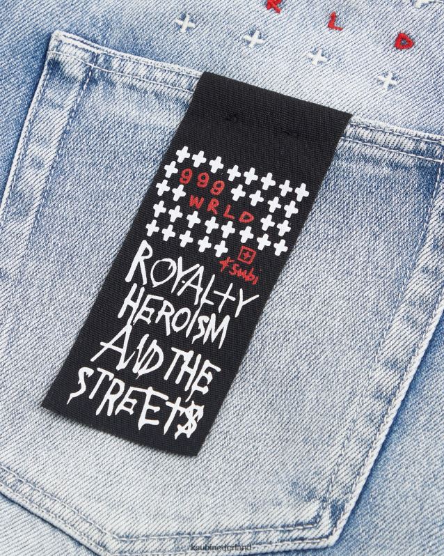 Ksubi mannelijk anti-k-saptrip XT0TV189 kleding blauw