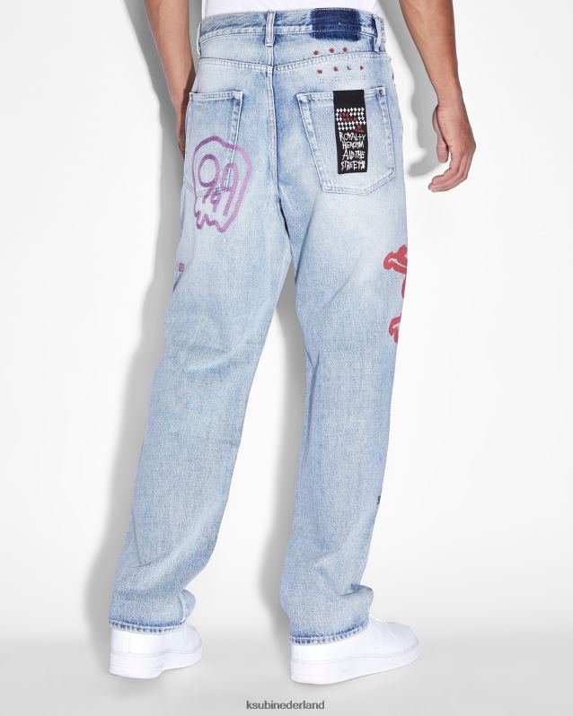 Ksubi mannelijk anti-k-saptrip XT0TV189 kleding blauw