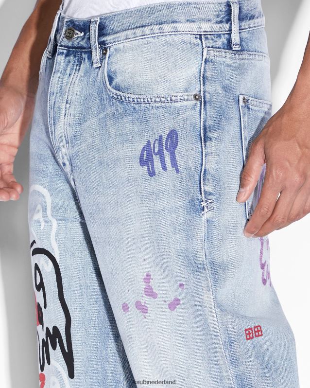 Ksubi mannelijk anti-k-saptrip XT0TV189 kleding blauw