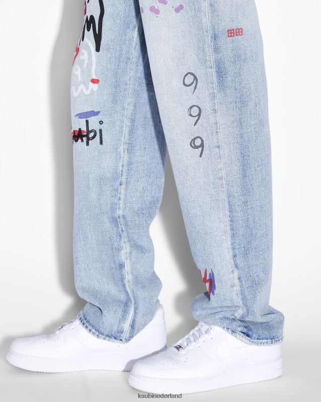 Ksubi mannelijk anti-k-saptrip XT0TV189 kleding blauw