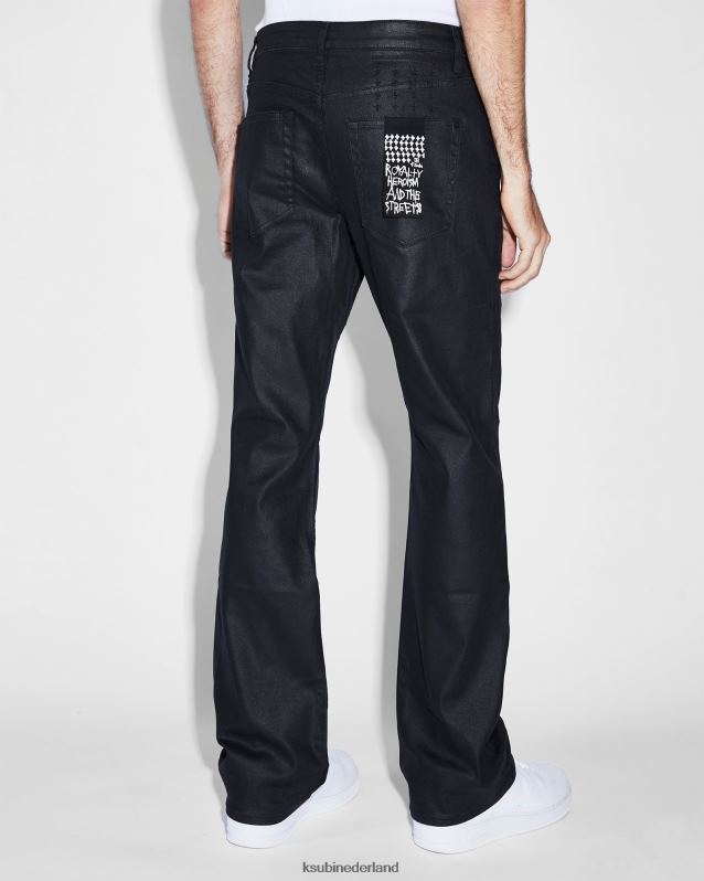Ksubi mannelijk bronko XT0TV408 kleding zwarte was
