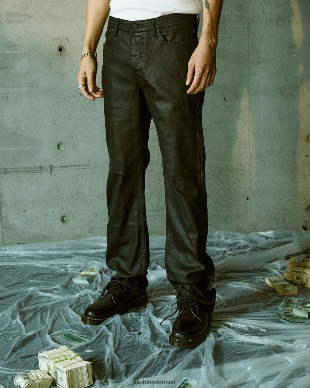 Ksubi mannelijk bronko XT0TV408 kleding zwarte was