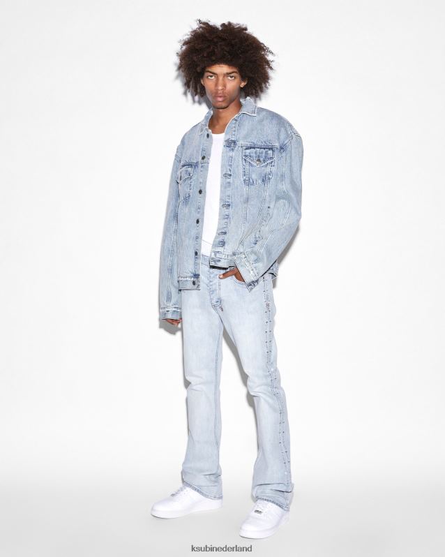 Ksubi mannelijk bronko metalik XT0TV307 kleding blauw