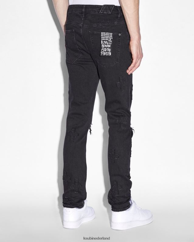 Ksubi mannelijk chich kraftwerk XT0TV386 kleding zwart