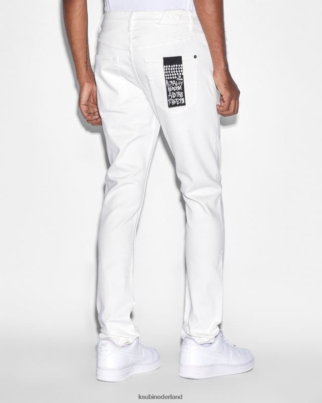 Ksubi mannelijk chich lawine XT0TV389 kleding wit