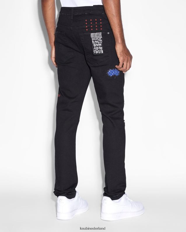 Ksubi mannelijk chich nyc gelegd XT0TV483 kleding zwart