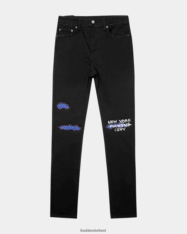 Ksubi mannelijk chich nyc gelegd XT0TV483 kleding zwart