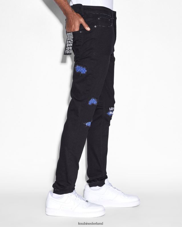 Ksubi mannelijk chich nyc gelegd XT0TV483 kleding zwart