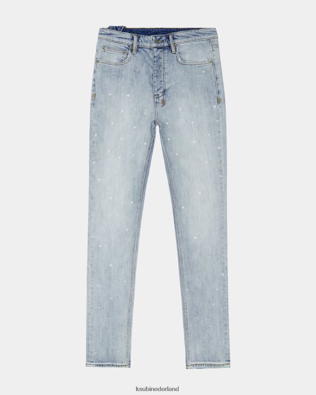 Ksubi mannelijk chique metalik XT0TV322 kleding blauw
